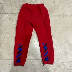 Off-White Red Sweatpants